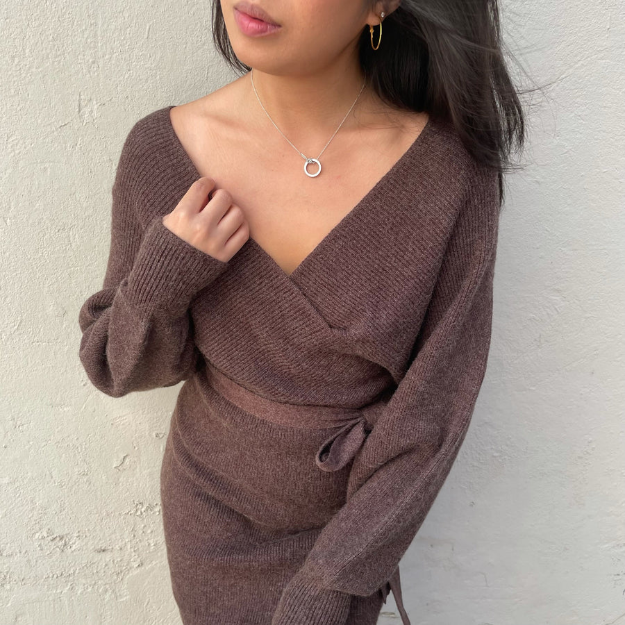 ENVY Knit Wrap Dress