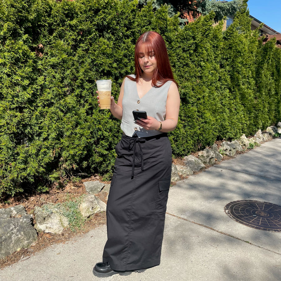 REMMIE Cargo Maxi Skirt