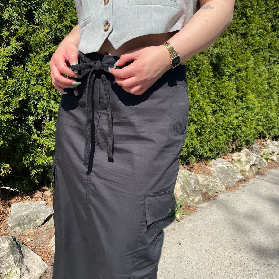 REMMIE Cargo Maxi Skirt