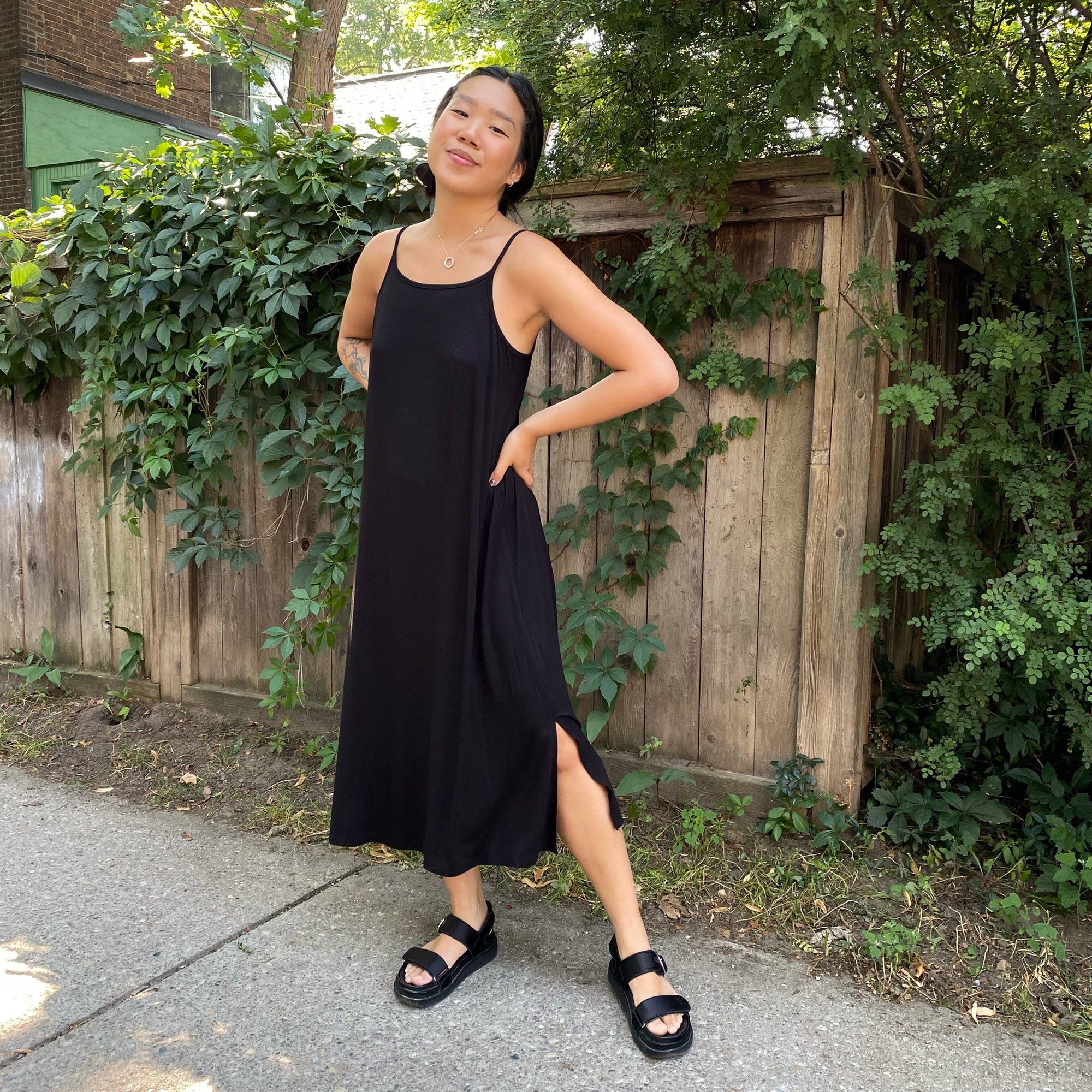 EBE Scoop Back Maxi Dress