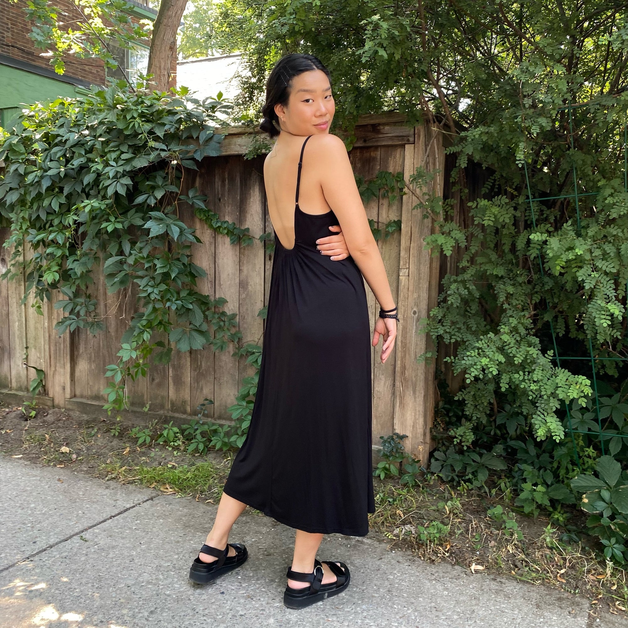 EBE Scoop Back Maxi Dress