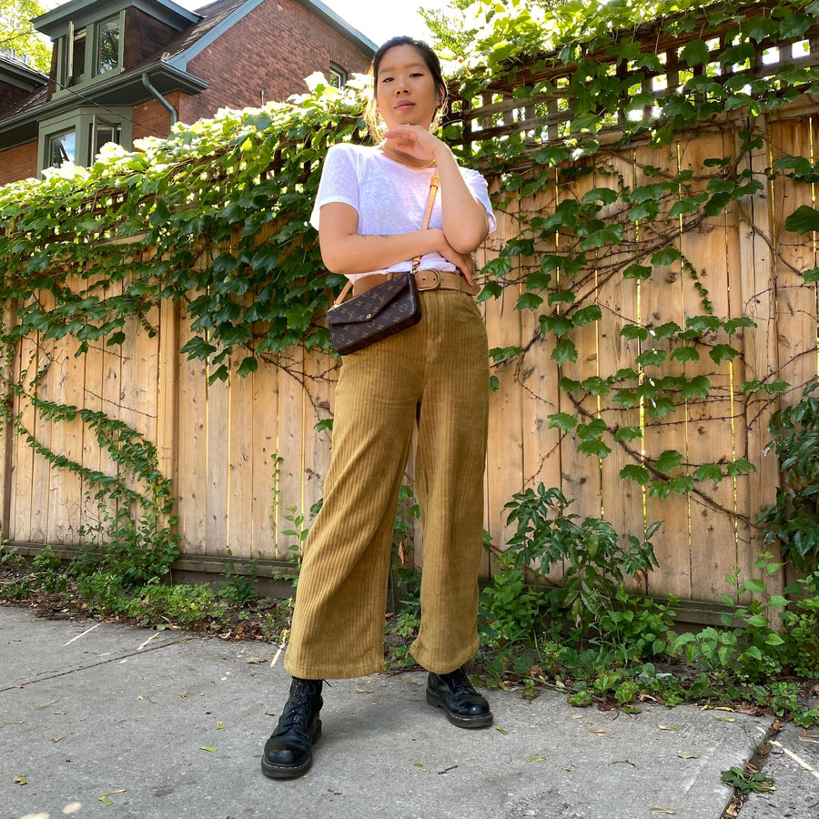 REMI High Waist Corduroy Pant