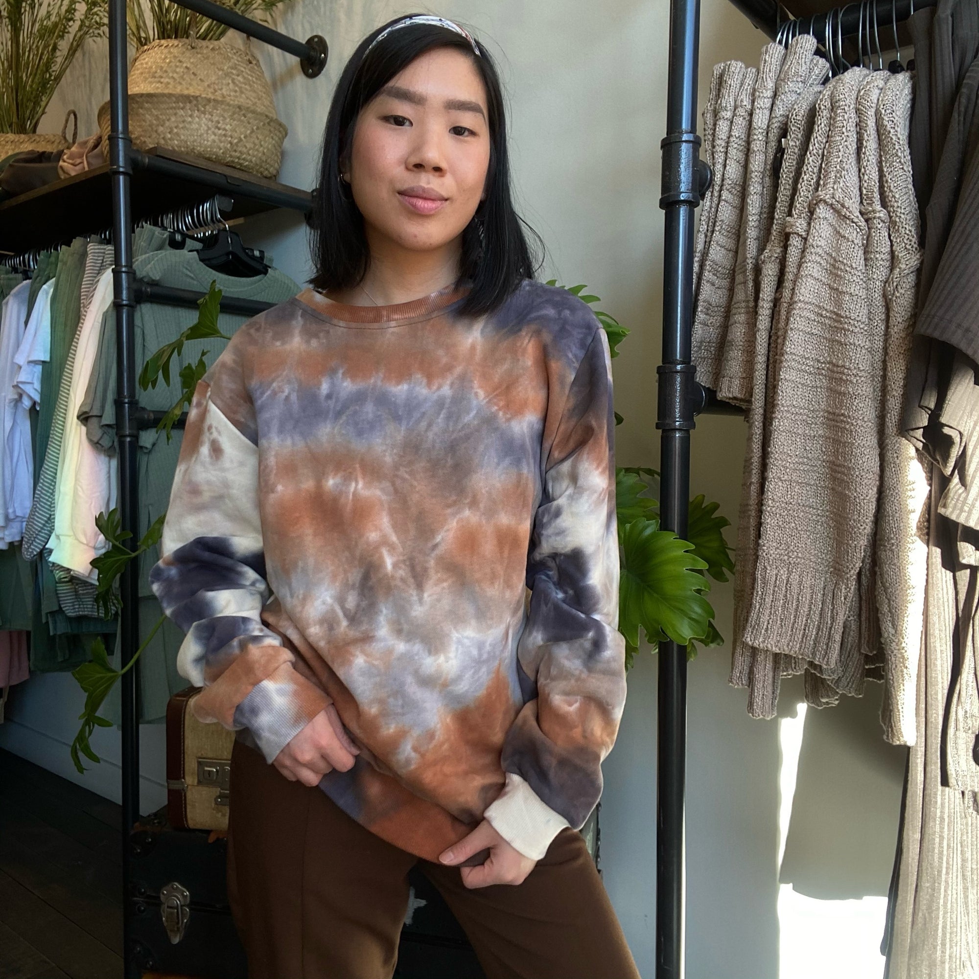 BENNY Tie Dye Crewneck Sweatshirt