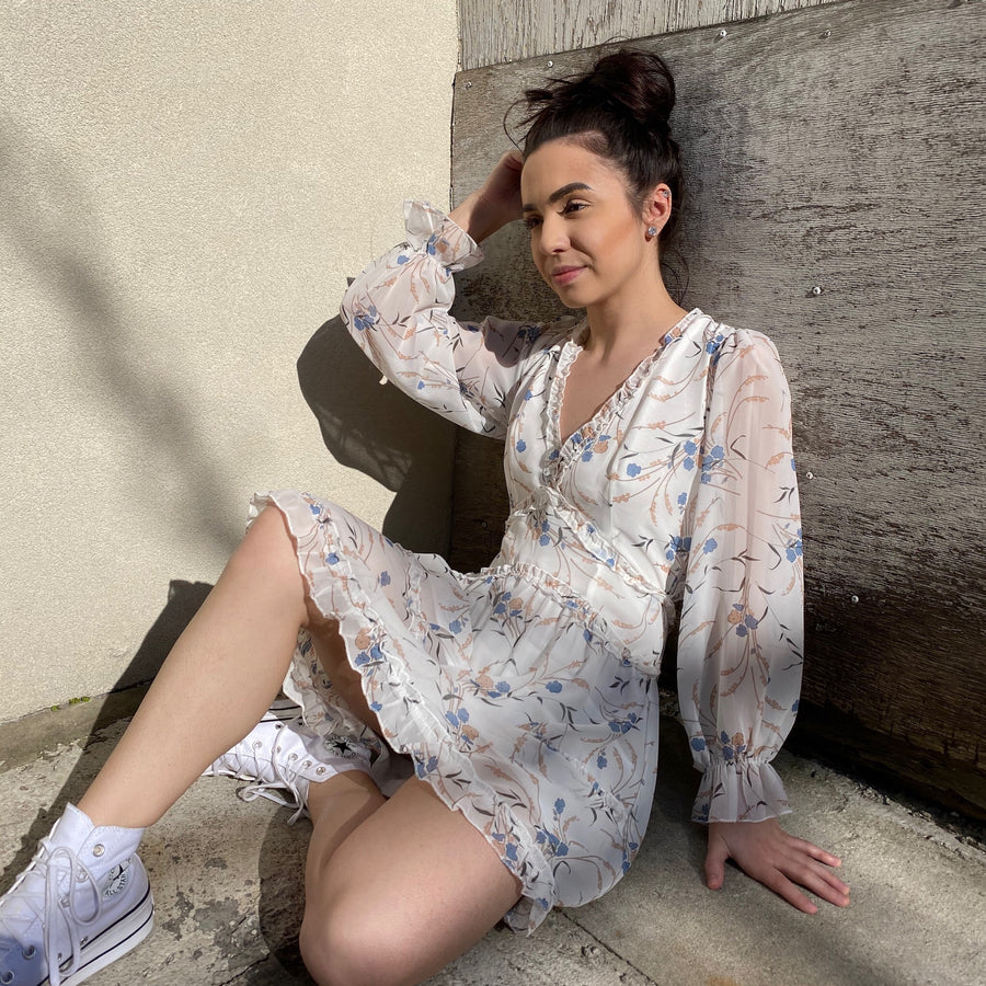 KARRY Backless Floral Dress